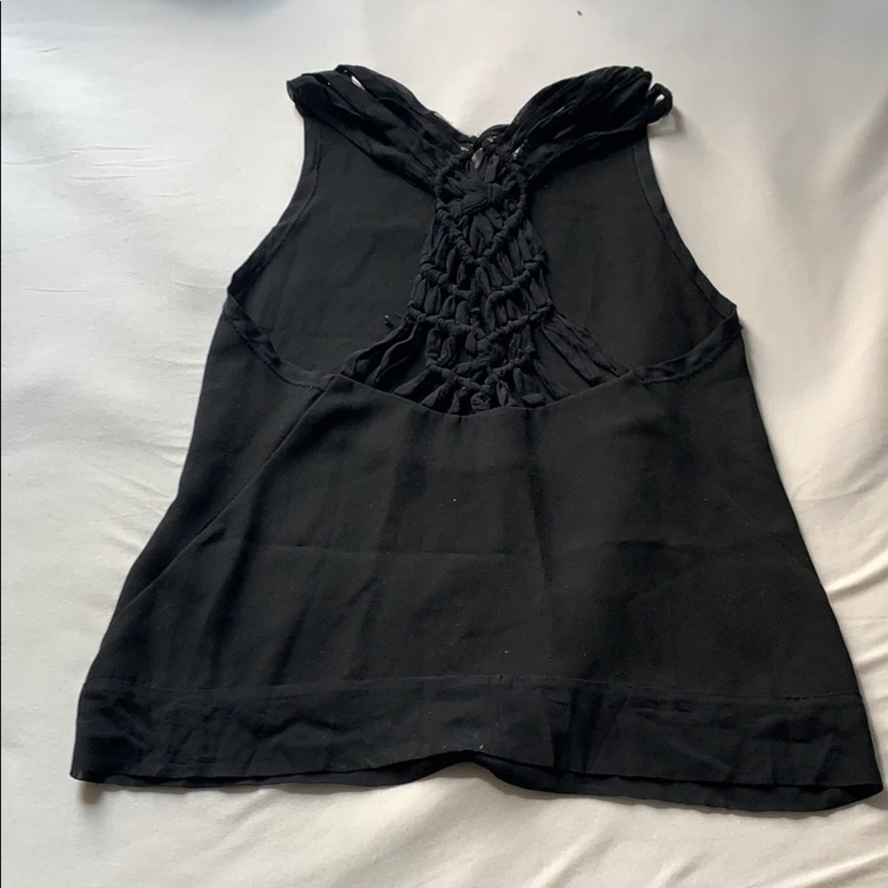 Maje Crochet Back Détail Silk Blouse 2